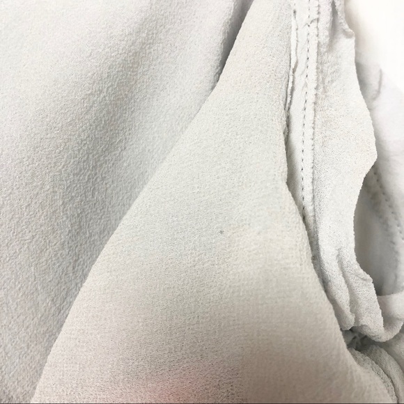 Wilfred Silk Mini Dress Light Grey - Picture 8 of 9